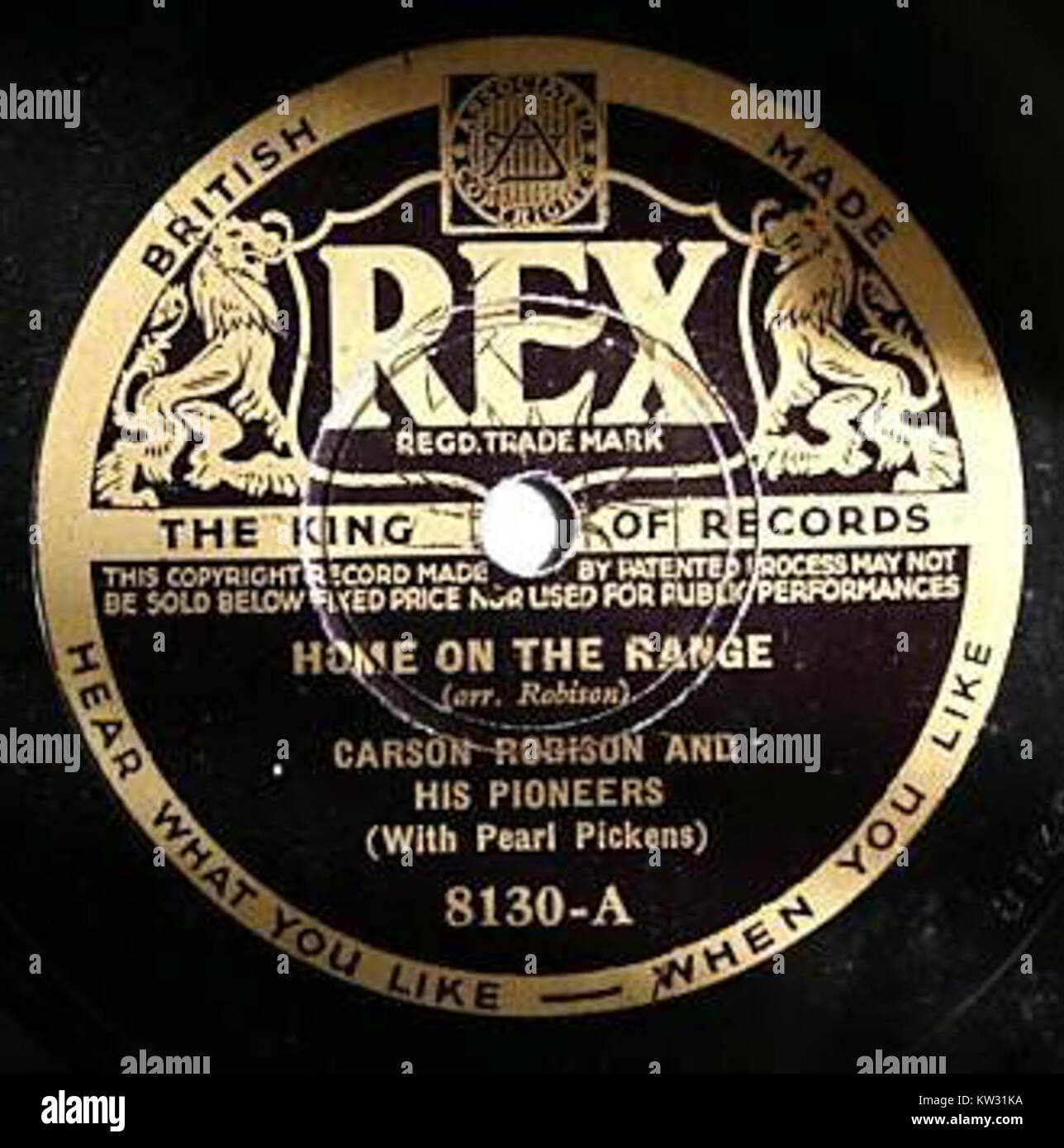 Home on the Range ist ein klassisches amerikanisches Volkslied, das in verschiedene Medien adaptiert wurde. Die Texte erinnern an Themen des amerikanischen Westens und zeigen die Landschaft und das Leben der Bewohner ländlicher Gebiete. Stockfoto