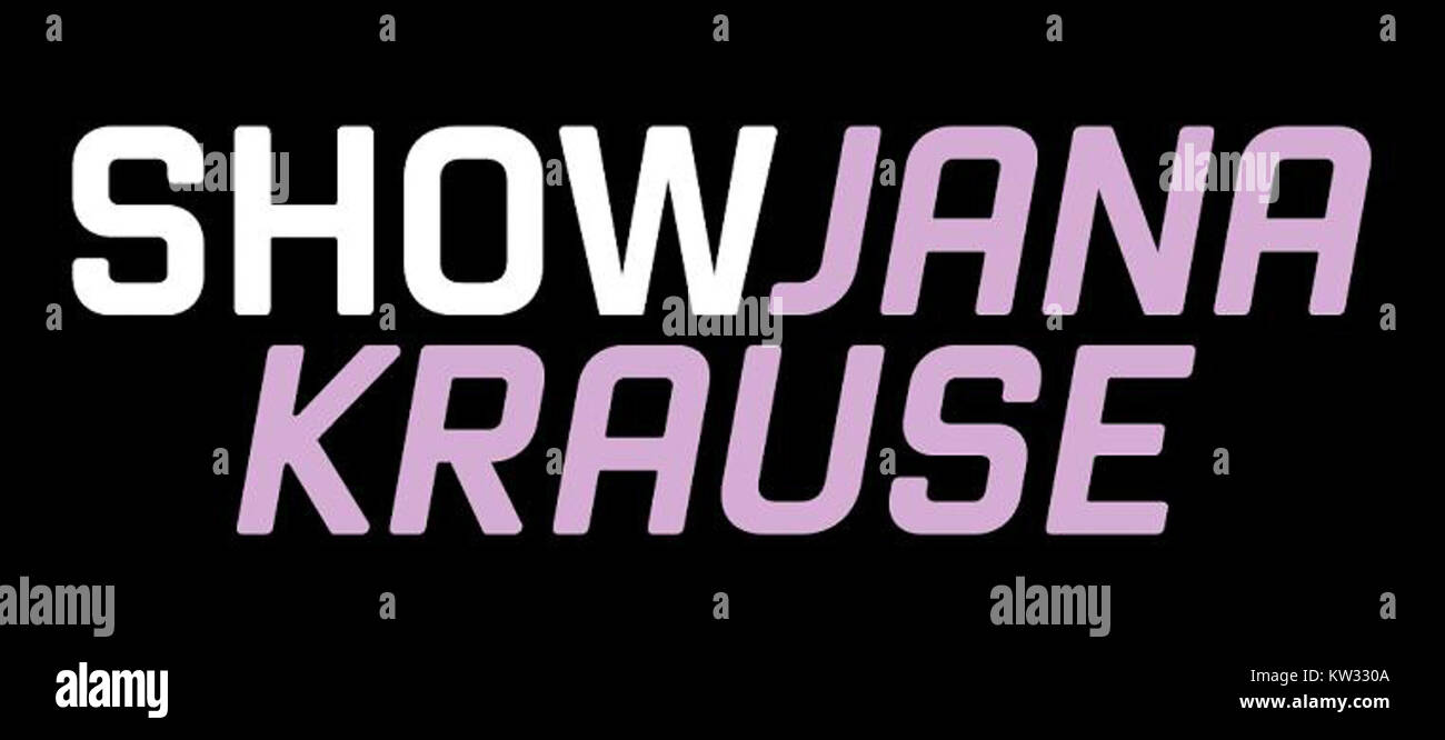 Dies ist ein Bild der Fernsehsendung Jana Krause, die in der Tschechischen Republik populär ist. Die Show bietet Interviews, Unterhaltung und kulturelle Diskussionen mit verschiedenen Gästen, die Aspekte der tschechischen Kultur hervorheben. Stockfoto