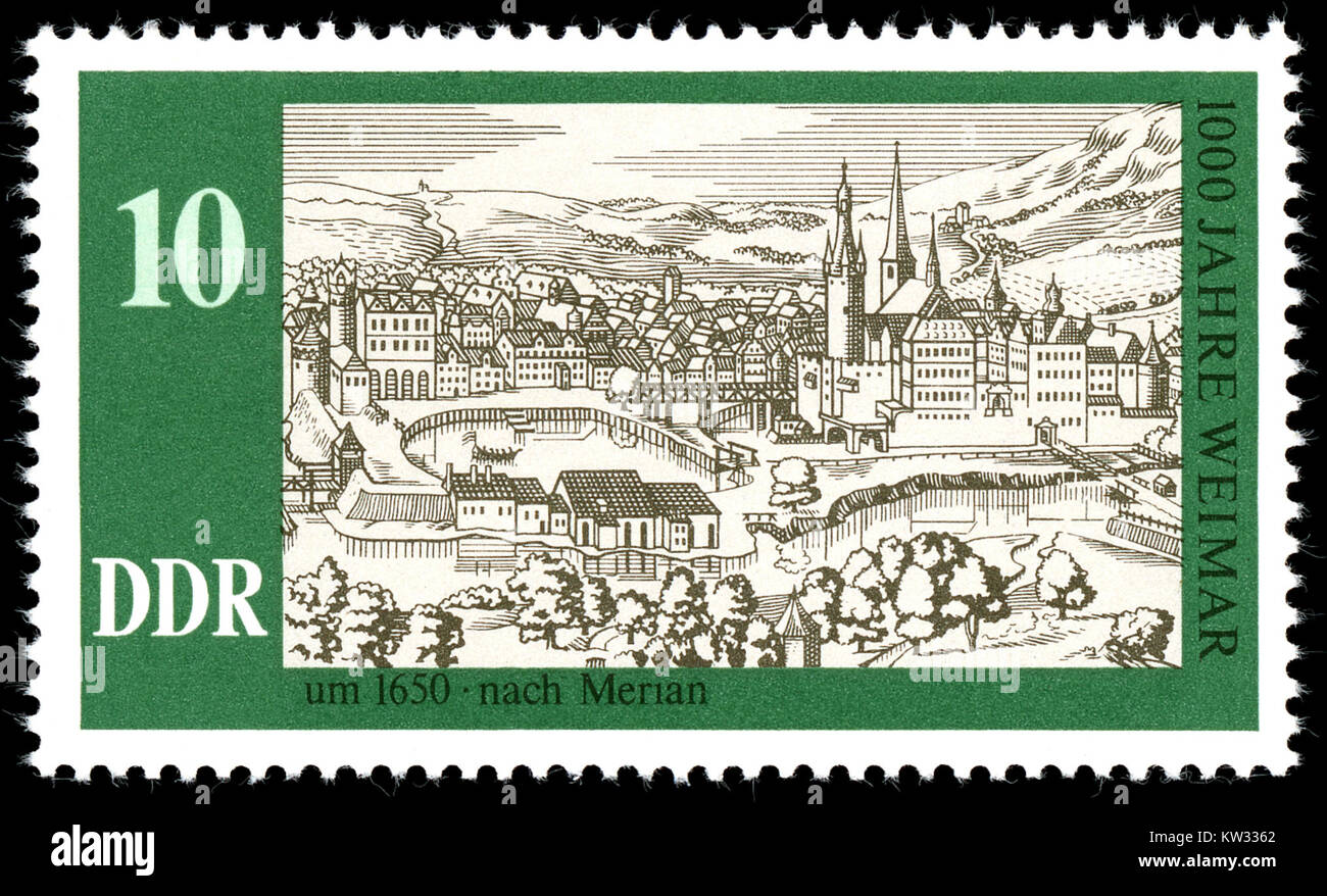 Die 1975 Marken Deutschlands (DDR), die als MiNr 2086 bezeichnet werden, sind Teil der Postgeschichte der DDR. Diese Briefmarken stellen einen wichtigen Aspekt des Kommunikationssystems und der historischen Propaganda der DDR dar und spiegeln den politischen und kulturellen Kontext der Zeit wider. Stockfoto