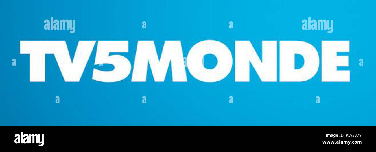 TV5MONDE ist ein weltweites französischsprachiges Fernsehnetzwerk, das Inhalte wie Nachrichten, Dokumentarfilme, Filme und Serien an Zuschauer weltweit sendet und dabei die französischsprachige Kultur und das internationale Programm betont. Stockfoto