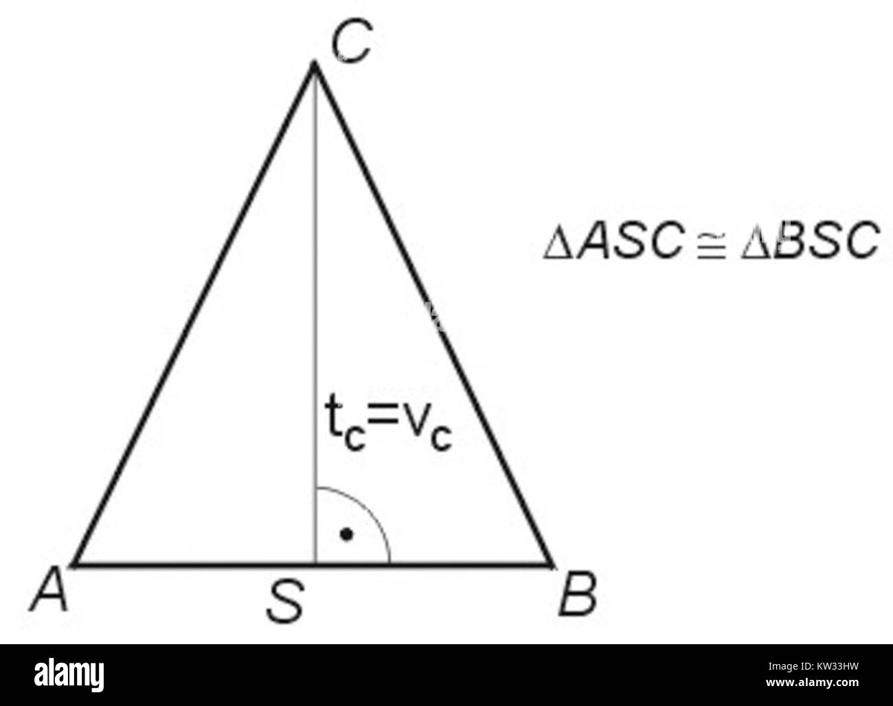 "Vlastnosti Rovnoramenneho Trojuhelnika" bezieht sich auf die Eigenschaften eines gleichschenkligen Dreiecks in Tschechien. Ein gleichschenkliges Dreieck ist eine geometrische Figur mit zwei Seiten gleicher Länge und zwei gleichen Winkeln. Dieses mathematische Konzept ist grundlegend für die Geometrieforschung und wird in verschiedenen praktischen Anwendungen wie Ingenieurwesen und Architektur verwendet. Stockfoto