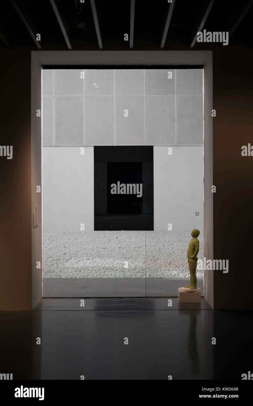 Interne Ansicht am Centre Pompidou, Málaga, Spanien Stockfoto