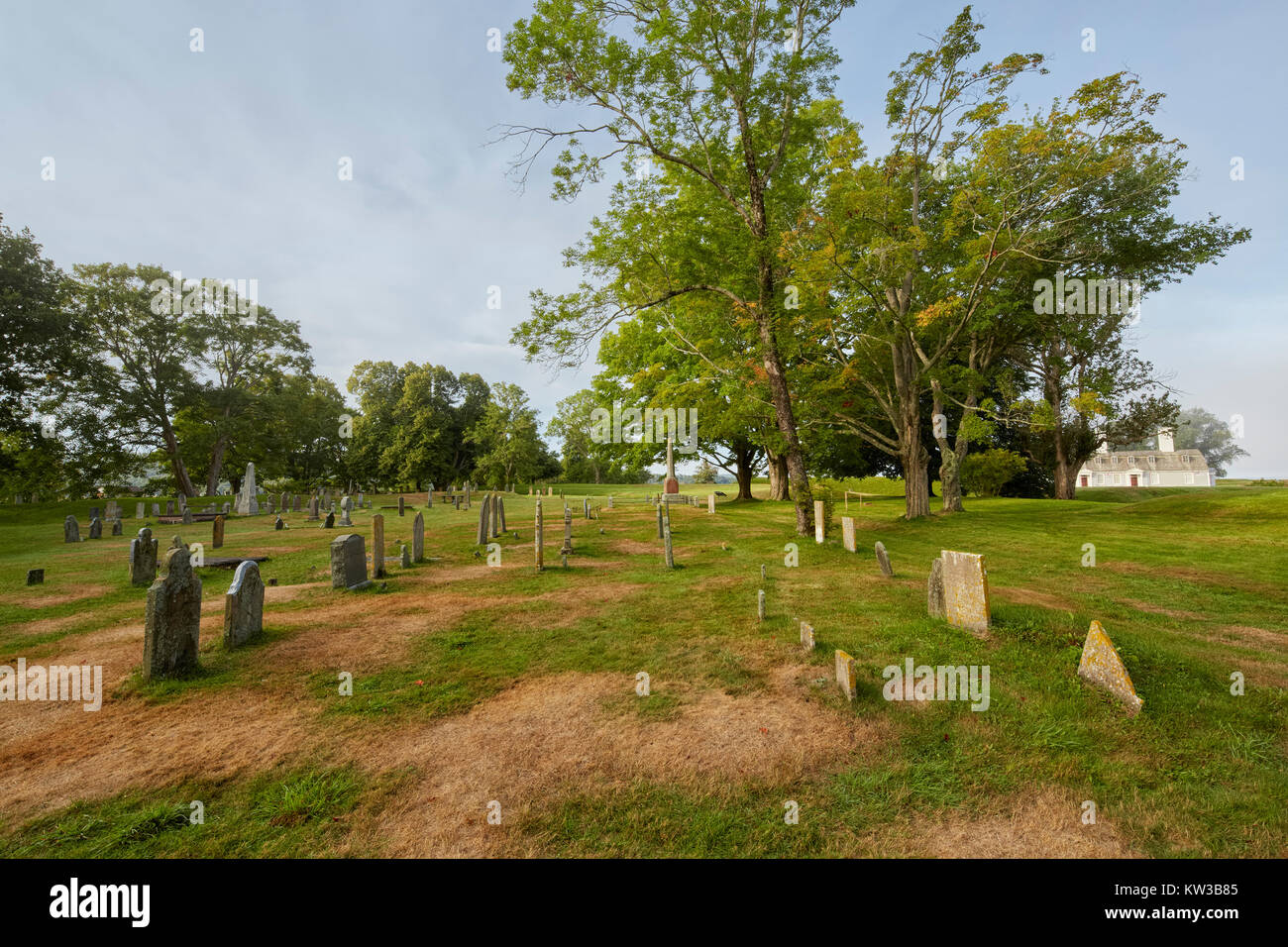 Fort Anne Friedhof, Annapolis Royal, Nova Scotia, Kanada Stockfoto