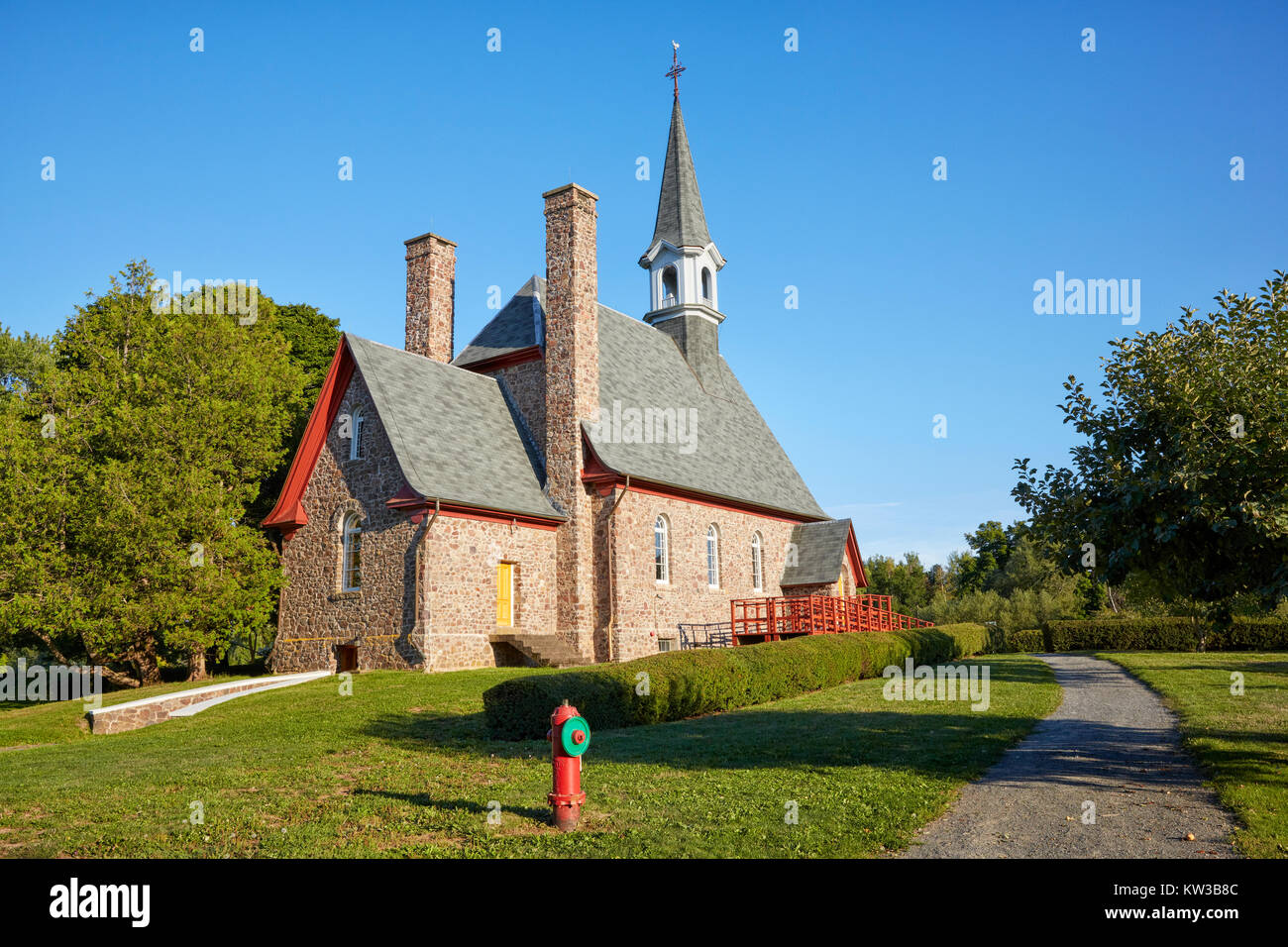 Gedächtniskirche, Grand Pre, Annapolis Valley, Nova Scotia, Kanada Stockfoto