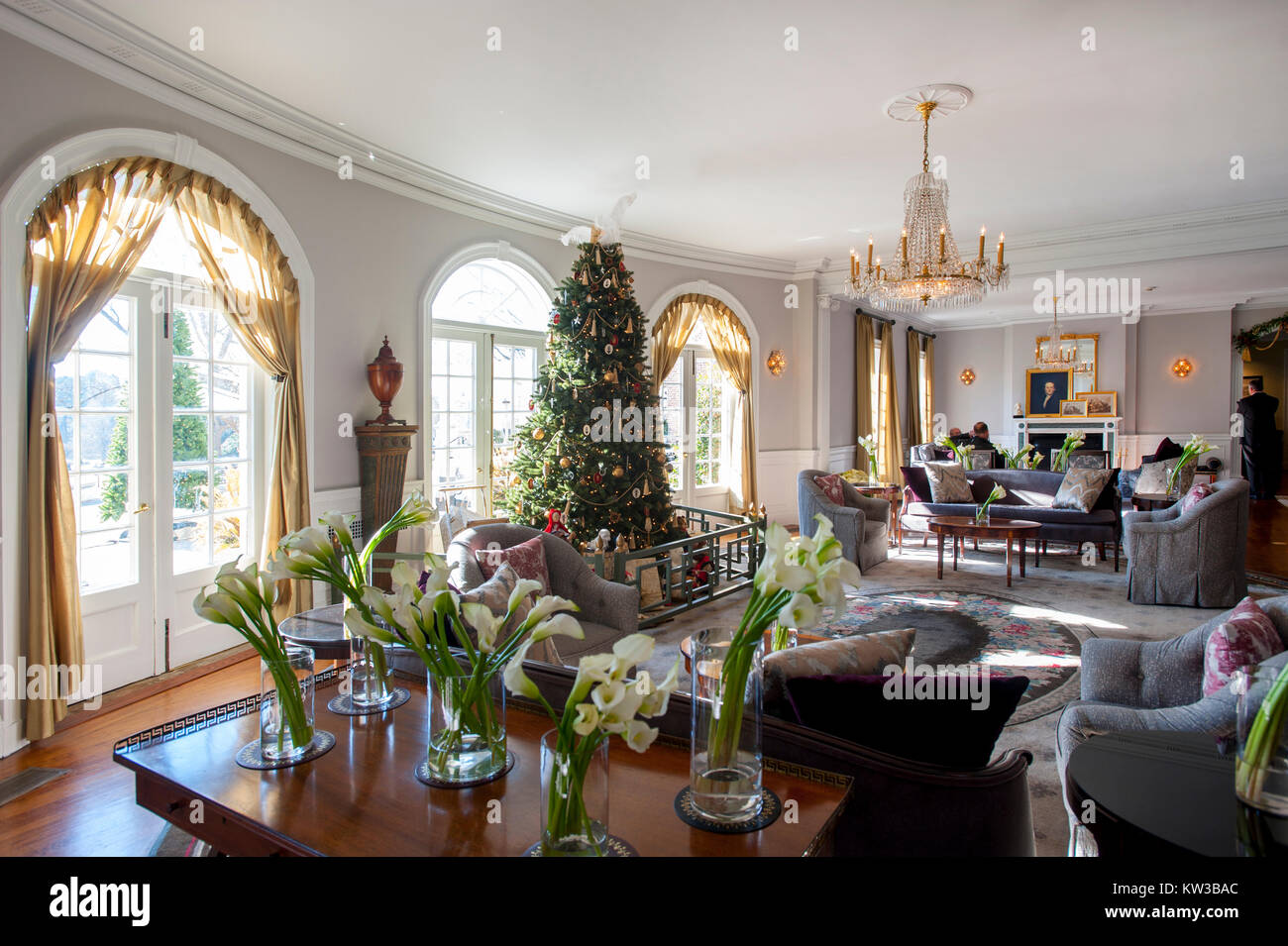 USA Virginia VA Colonial Williamsburg Williamsburg Inn Hotel Lobby mit