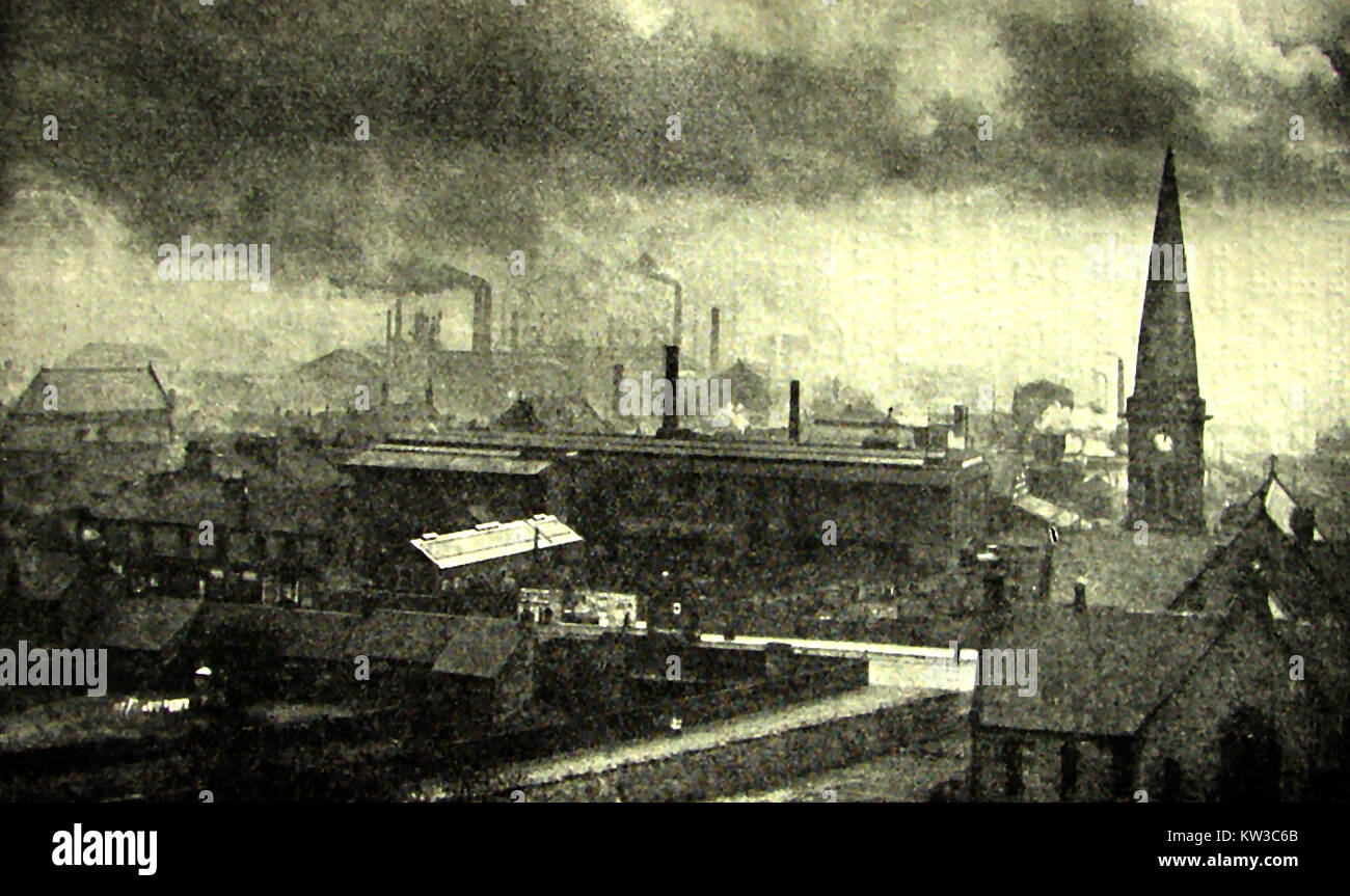 Motherwell Eisenhütten, Schottland 1933, beschrieben als die 'Scottish Schwarze Land" Stockfoto