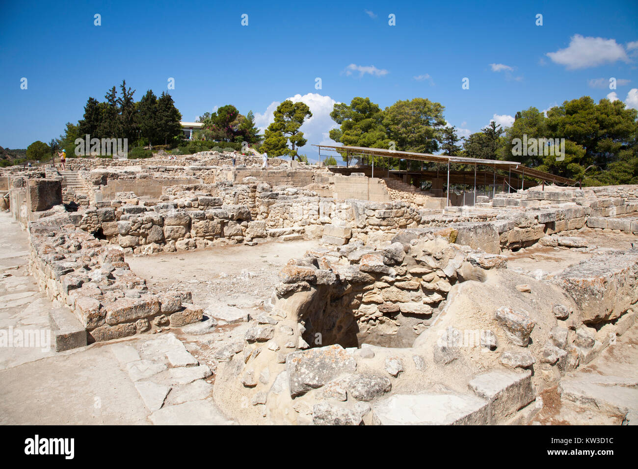 Festos, archäologischen Bereich, Insel Kreta, Griechenland, Europa Stockfoto