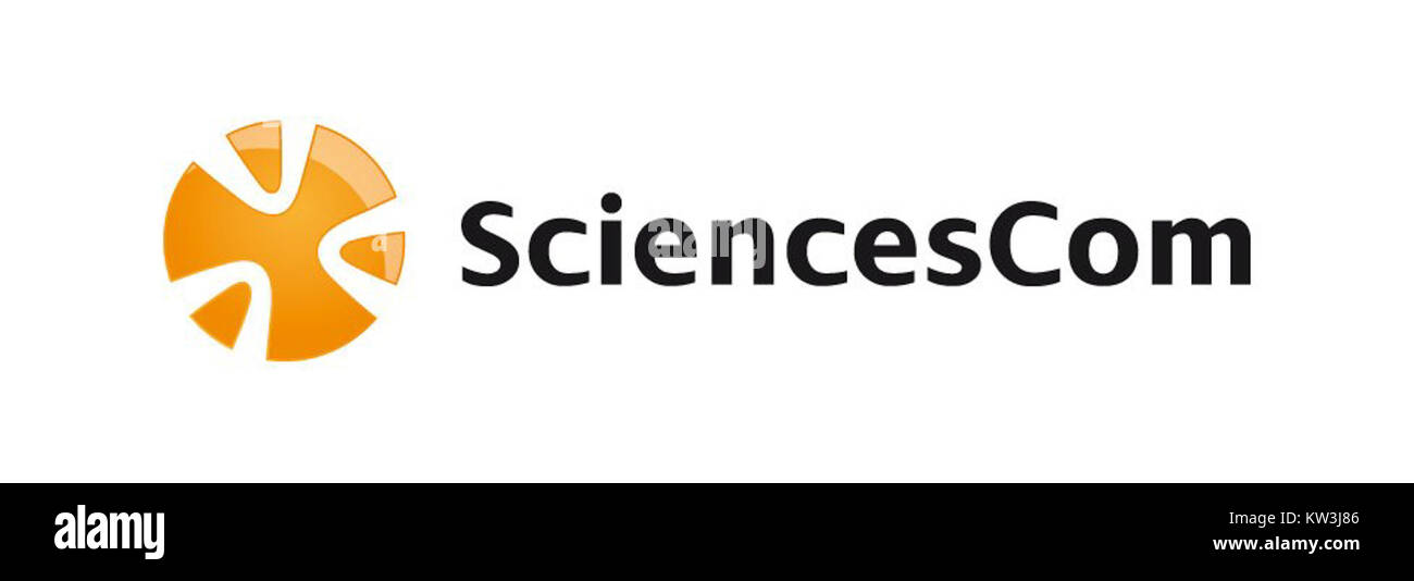 SciencesCom ist eine Bildungsinitiative, die sich auf die Verbesserung der Wissenschaftskommunikation konzentriert und die Kluft zwischen wissenschaftlichem Wissen und der breiten Öffentlichkeit überbrückt. Stockfoto