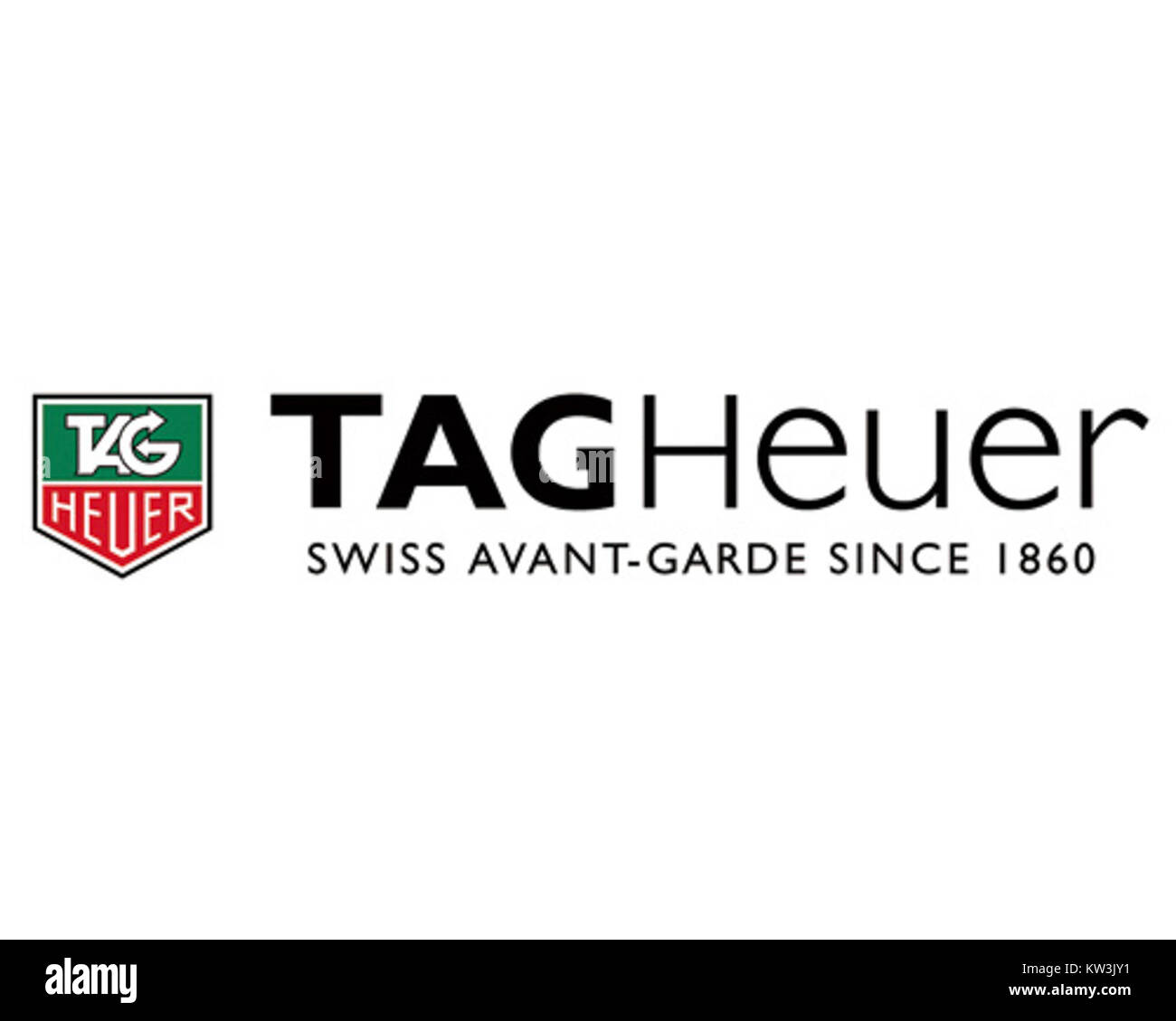 Das Tag Heuer Logo steht für einen renommierten Schweizer Luxusuhrmacher, der für Präzision und Innovation in der Uhrmacherei bekannt ist. Die Marke blickt auf eine reiche Geschichte in der Herstellung hochwertiger Uhren für Luxus- und Sportmärkte zurück. Stockfoto