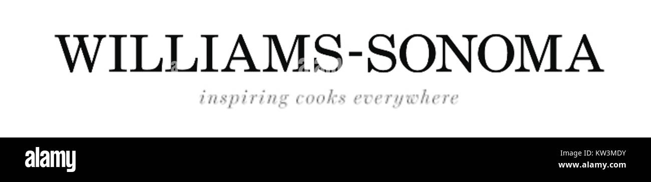 Das Williams Sonoma-Logo repräsentiert das Markenzeichen des bekannten amerikanischen Einzelhandelsunternehmens, das sich auf Küchenartikel, Haushaltswaren und kulinarische Werkzeuge spezialisiert hat. Williams Sonoma wurde 1956 gegründet und ist zum Synonym für hochwertige Küchenprodukte und stilvolle Wohnmöbel geworden, mit Geschäften in den USA und international. Stockfoto