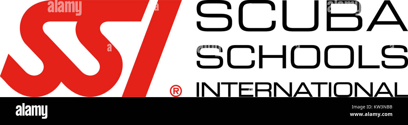 SSI LOGO Horizontal RGB-Schwarz Stockfoto