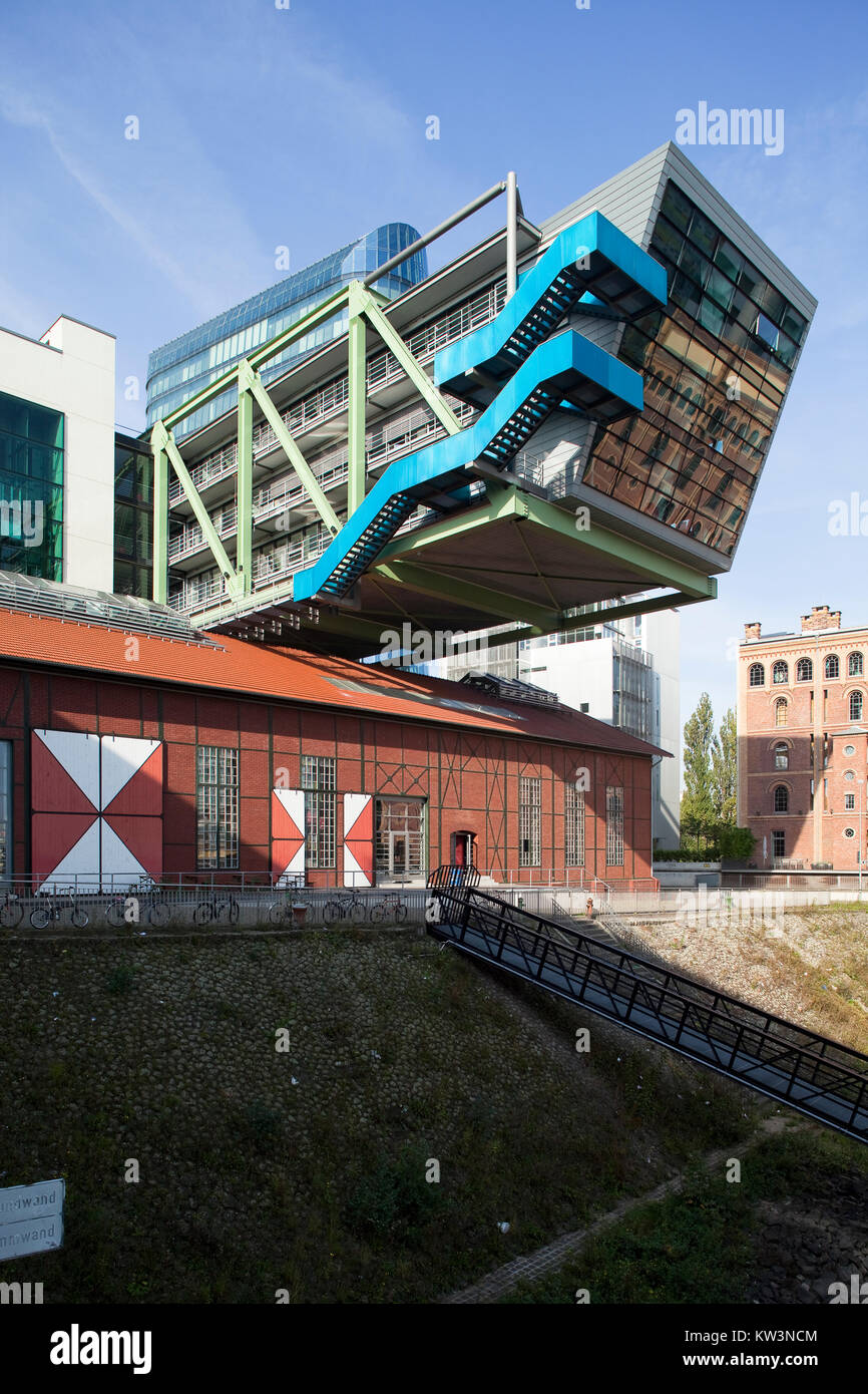 'Port Event Center' im 'Medienhafen' in Düsseldorf am Rhein Stockfoto