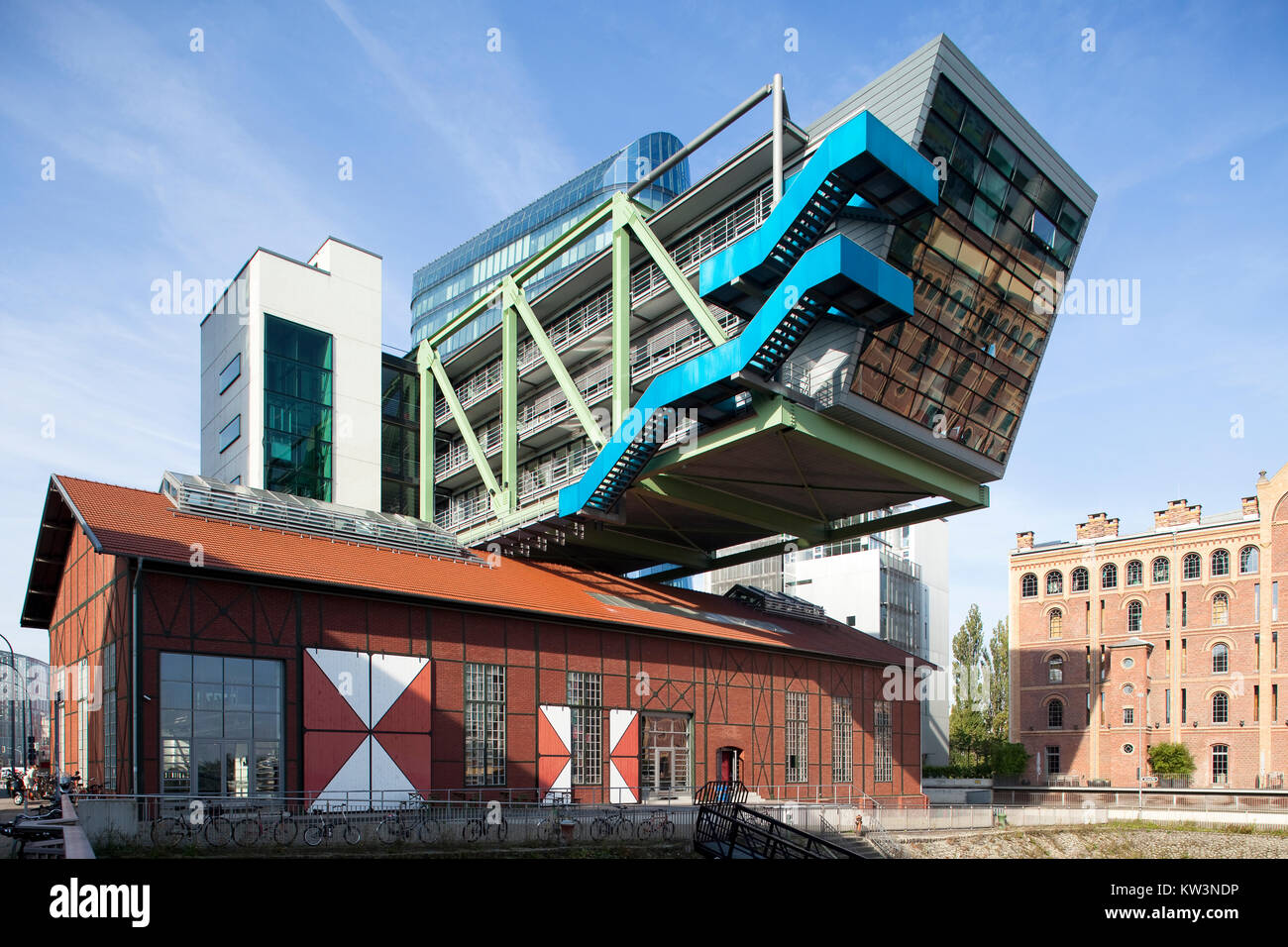 'Port Event Center' im 'Medienhafen' in Düsseldorf am Rhein Stockfoto
