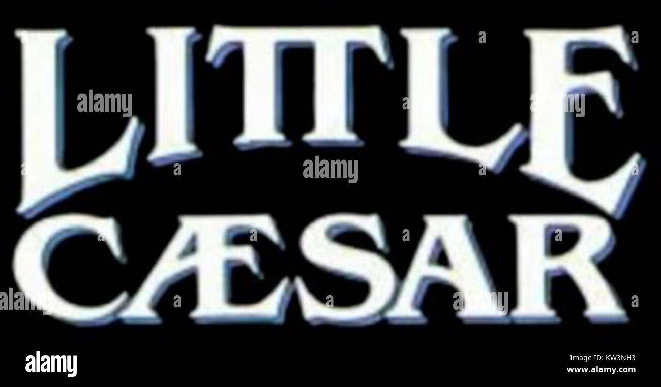 Little Caesar ist ein US-amerikanischer Vorcode-Gangsterfilm von Mervyn Leroy aus dem Jahr 1931. Der Film spielt Edward G. Robinson als den berüchtigten Gangster Rico Bandello, dessen Aufstieg an die Macht mit einem Fokus auf Verbrechen und Verrat in der Unterwelt dargestellt wird. Der Film gilt als Klassiker des Gangster-Genres. Stockfoto