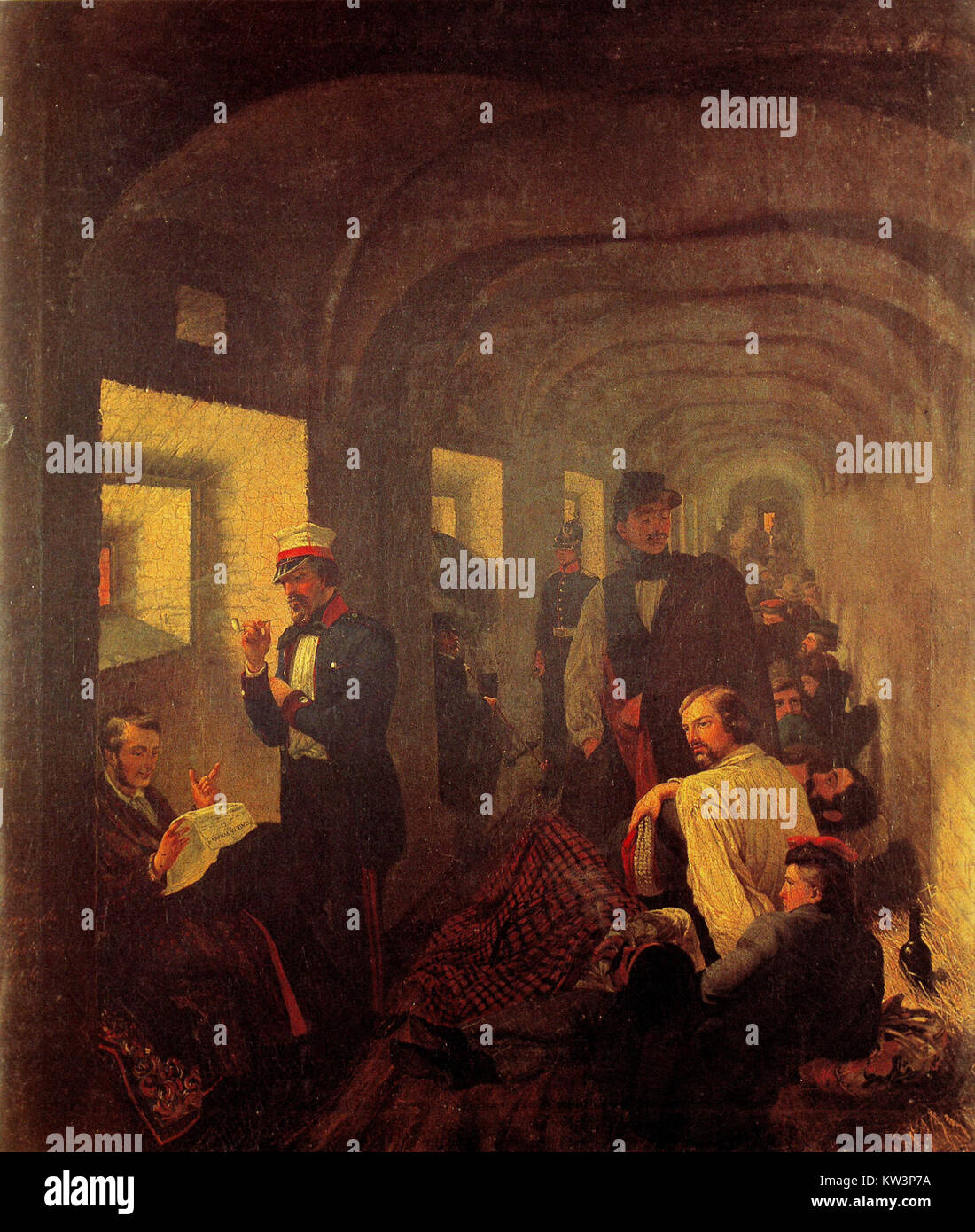 Dieses Bild mit dem Titel *Bilderrevolution0436* fängt einen Moment ein, der mit einem revolutionären oder bedeutenden kulturellen Wandel in Verbindung steht, möglicherweise mit einem historischen Ereignis oder einer historischen Bewegung. Stockfoto