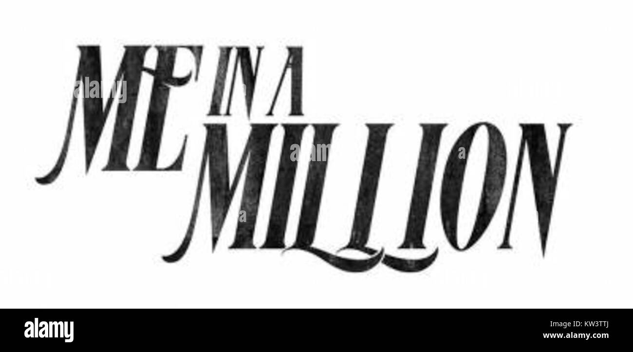 Das „ME in a Million“-Logo steht für eine Marke oder Kampagne, die Individualität und persönlichen Wert betont. Das Logo weist wahrscheinlich einzigartige Designelemente auf, die mit der Botschaft der persönlichen Befähigung und Selbstausstrahlung übereinstimmen. Stockfoto