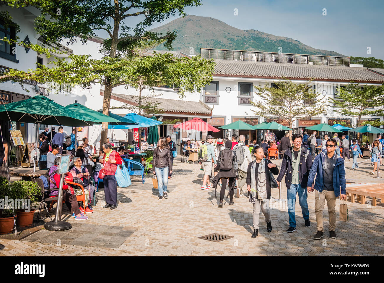 Hong Kong ngoing Ping Village Stockfoto