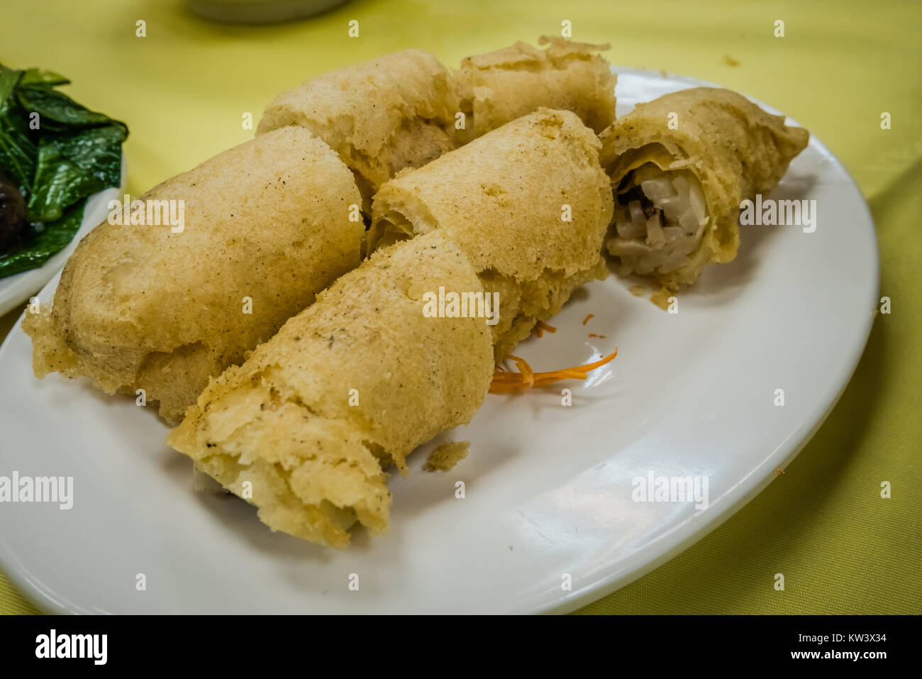 Vegetarische Mahlzeiten im hong kong Big Buddha Stockfoto