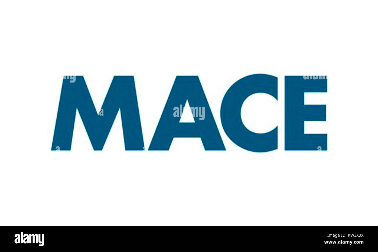 MACENI ist ein Unternehmen oder eine Organisation, und das Logo repräsentiert seine Markenidentität. Logos sind wichtige visuelle Elemente, die die Werte, Kultur und Dienstleistungen einer organizationâ symbolisieren. Stockfoto