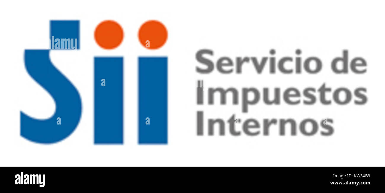 Der Servicio de Impuestos Internos (SII) ist Chiles interner Steuerdienst, der für die Steuerverwaltung und die Regulierung der Steuerpolitik des Landes zuständig ist. Stockfoto