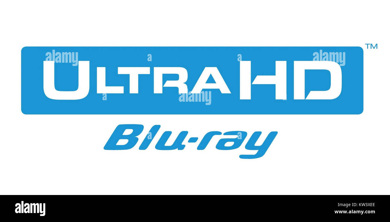 Ultra HD Blu-ray bezieht sich auf ein optisches HD-Disc-Format mit hervorragender Video- und Audioqualität. Es wird für die Wiedergabe von HD-Videos verwendet und wird häufig in Home Entertainment-Systemen verwendet. Stockfoto