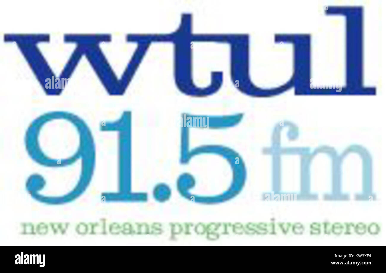 WTUL New Orleans ist ein gemeindenaher Radiosender, der die Region New Orleans bedient. Bekannt für sein vielseitiges Programm, sendet es Musik, lokale Nachrichten und kulturelle Inhalte und trägt so zur lebendigen Medienlandschaft der Stadt bei. Stockfoto