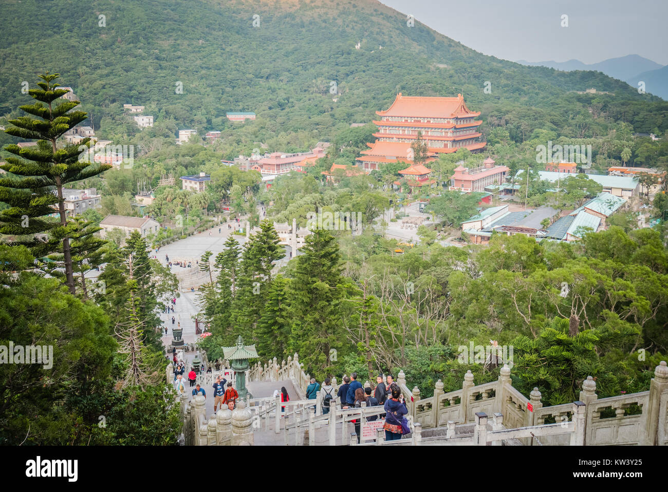 Hong Kong: Big Buddha auf Lantau Island in der Nähe von ngoing Ping Stockfoto