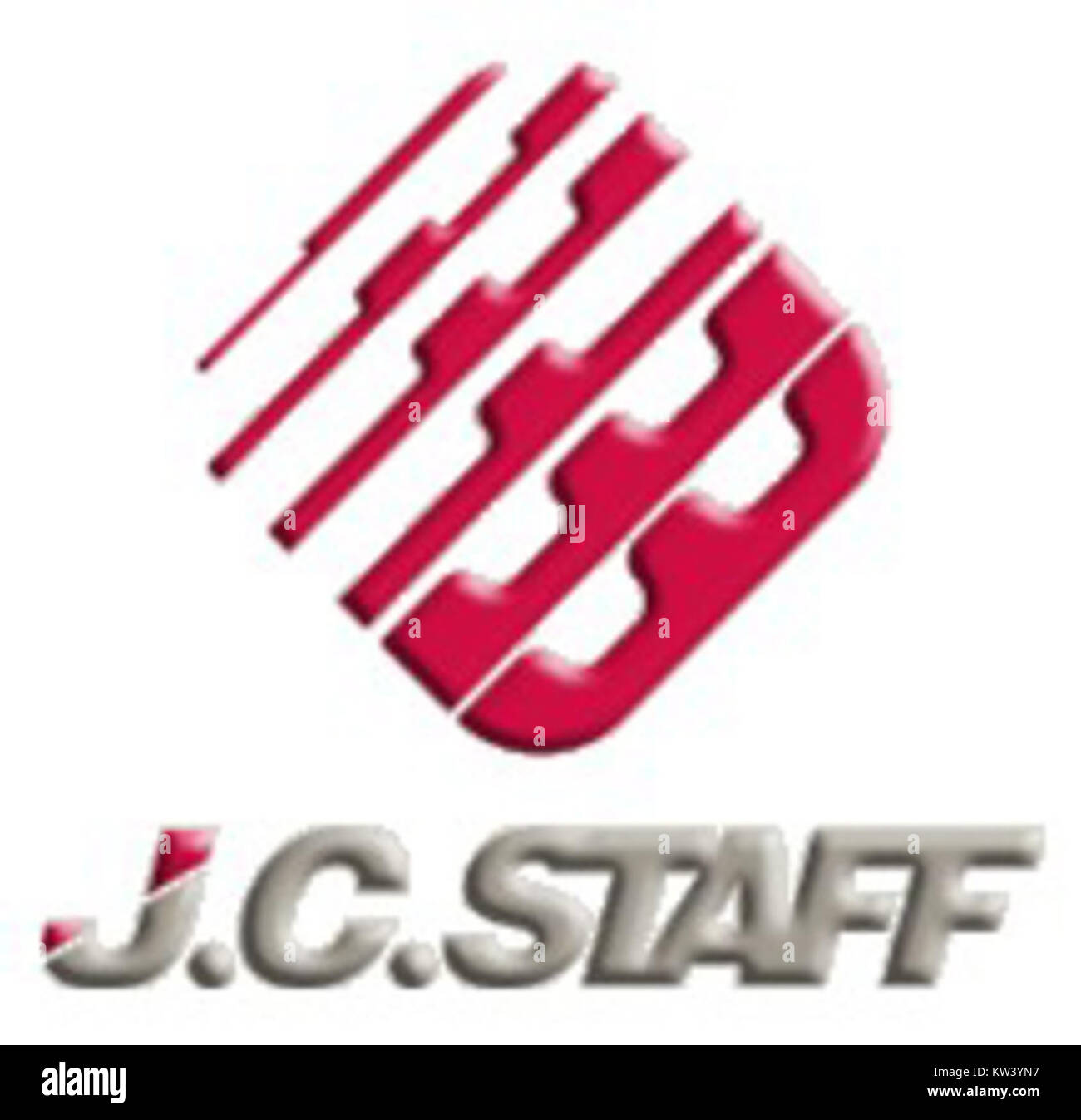Das J.C. Staff Logo repräsentiert das Branding von J.C. Staff, einem bekannten Animationsstudio, das für seine hochwertige Arbeit in der Anime-Industrie bekannt ist. J.C. Staff wurde 1986 gegründet und hat eine Vielzahl von Anime-Serien und Filmen produziert. Stockfoto
