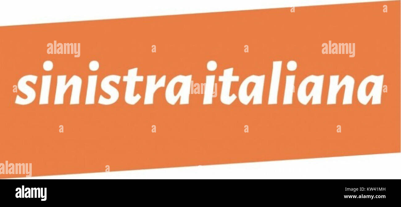 Sinistra Italiana oder italienische Linke bezieht sich auf die linken politischen Parteien und Bewegungen in Italien, deren Geschichte in sozialen, wirtschaftlichen und politischen Reformen innerhalb der politischen Landschaft des Landes verwurzelt ist. Stockfoto