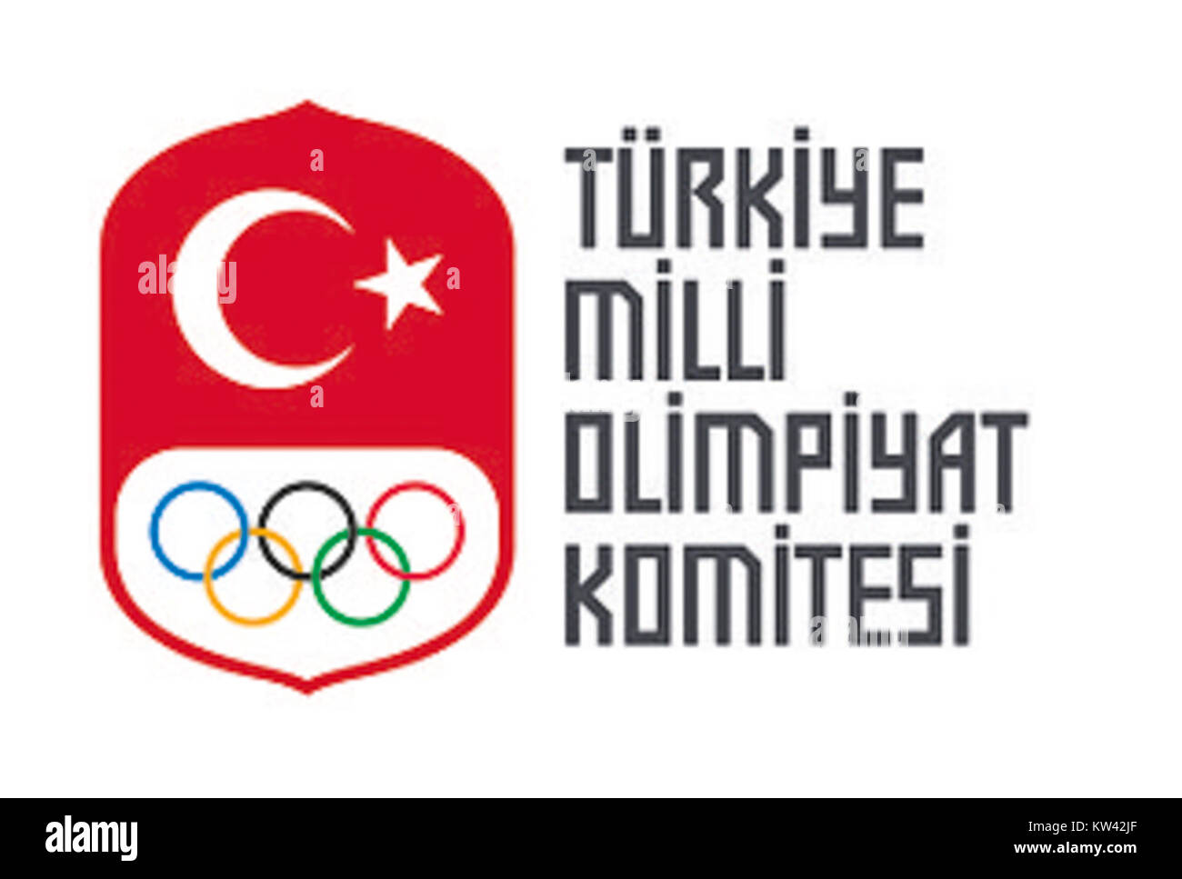 Das Türkische Nationalkomitee (Türkiye Milli Olimpiyat Komitesi) ist das für die Organisation der Teilnahme der Türkei an den Olympischen Spielen und die Überwachung der Olympischen Bewegung des Landes zuständige Gremium. Stockfoto
