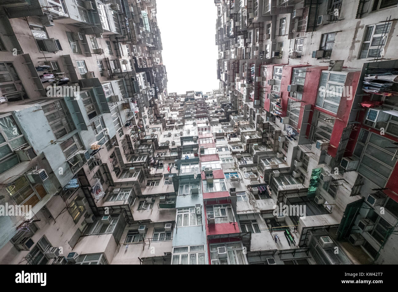 Hong Kong Apartment Gebäuden Stockfoto