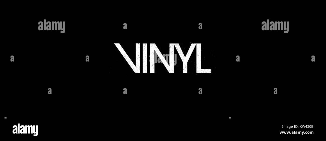 Ein stilisiertes Bild mit einem Vinyl-Logo, möglicherweise ein Hinweis auf die Musikkultur oder das Branding, das mit der Schallplattenindustrie in Verbindung steht, das den kulturellen Einfluss dieses Formats widerspiegelt. Stockfoto