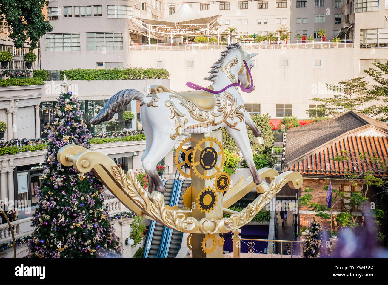 Hong Kong Heritage 1881 ist Luxus Shopping Mall in Tsim Sha Tsui, Kowloon Stockfoto