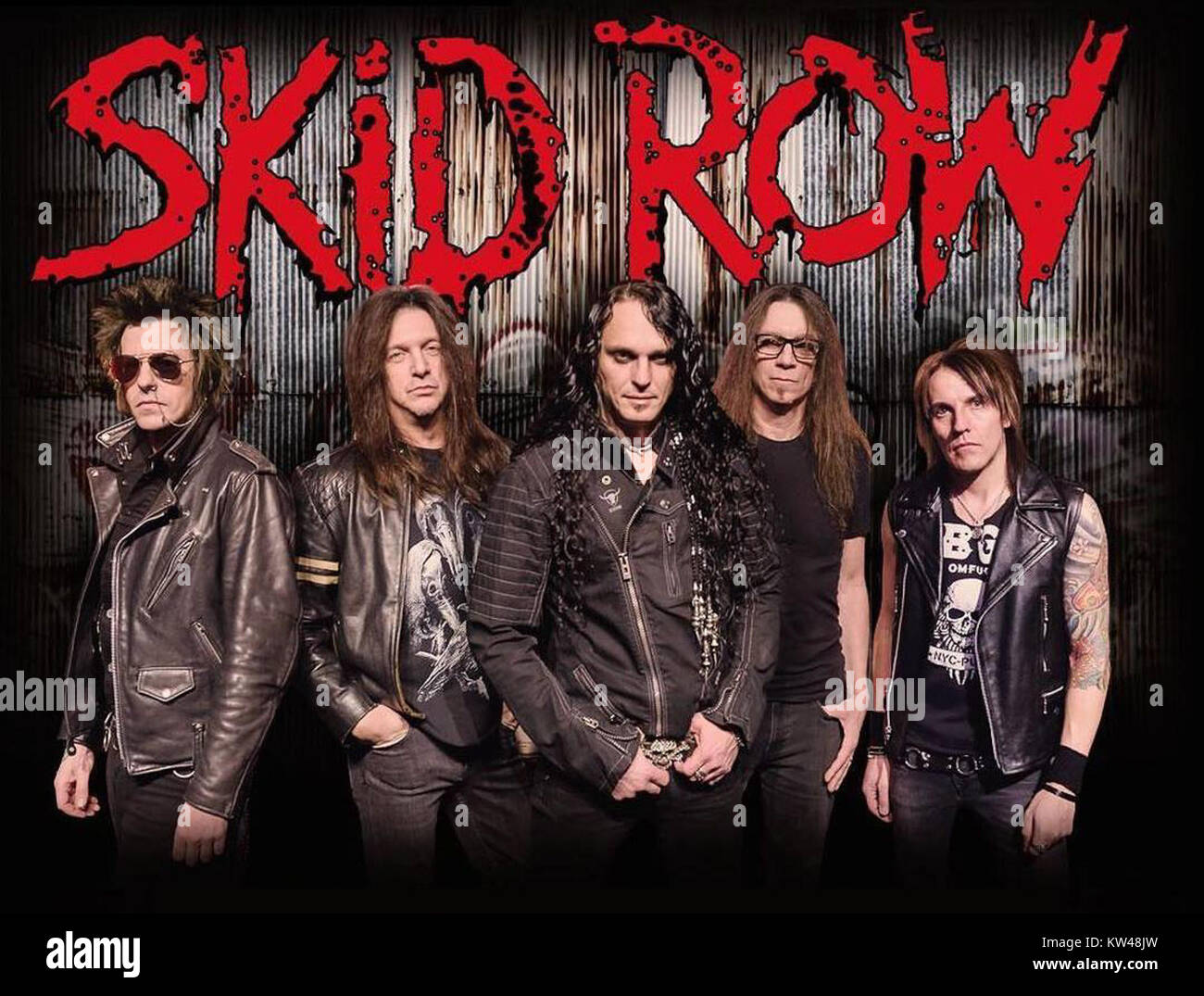 Skid Row-Band Stockfoto