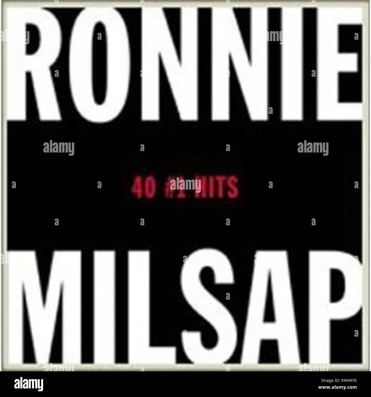 Milsap40Hits ist ein Album des Country-Musikers Ronnie Milsap. Es enthält 40 seiner beliebtesten Songs und zeigt seine Beiträge zum Genre mit einer Mischung aus Country-, Pop- und Crossover-Hits aus seiner umfangreichen Karriere. Stockfoto