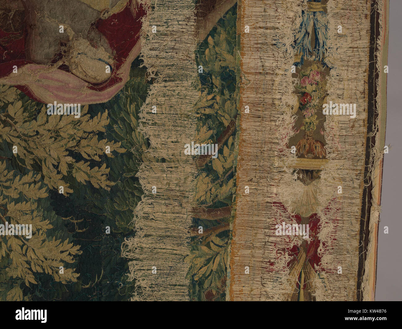 Eine Darstellung der mythologischen Geschichte von Boreas, dem Nordwind und Orithyien aus Ovidâ „Metamorphosen“, die ihre transformative und dramatische Begegnung zeigt. Stockfoto