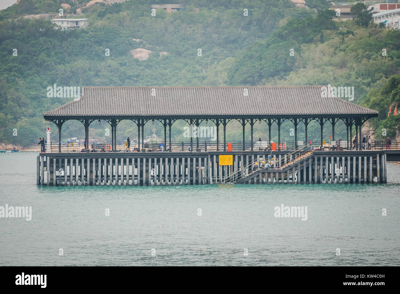 Hong Kong Stanley ist ein Dorf am Meer mit einer entspannten Atmosphäre beliebt bei Touristen Stockfoto