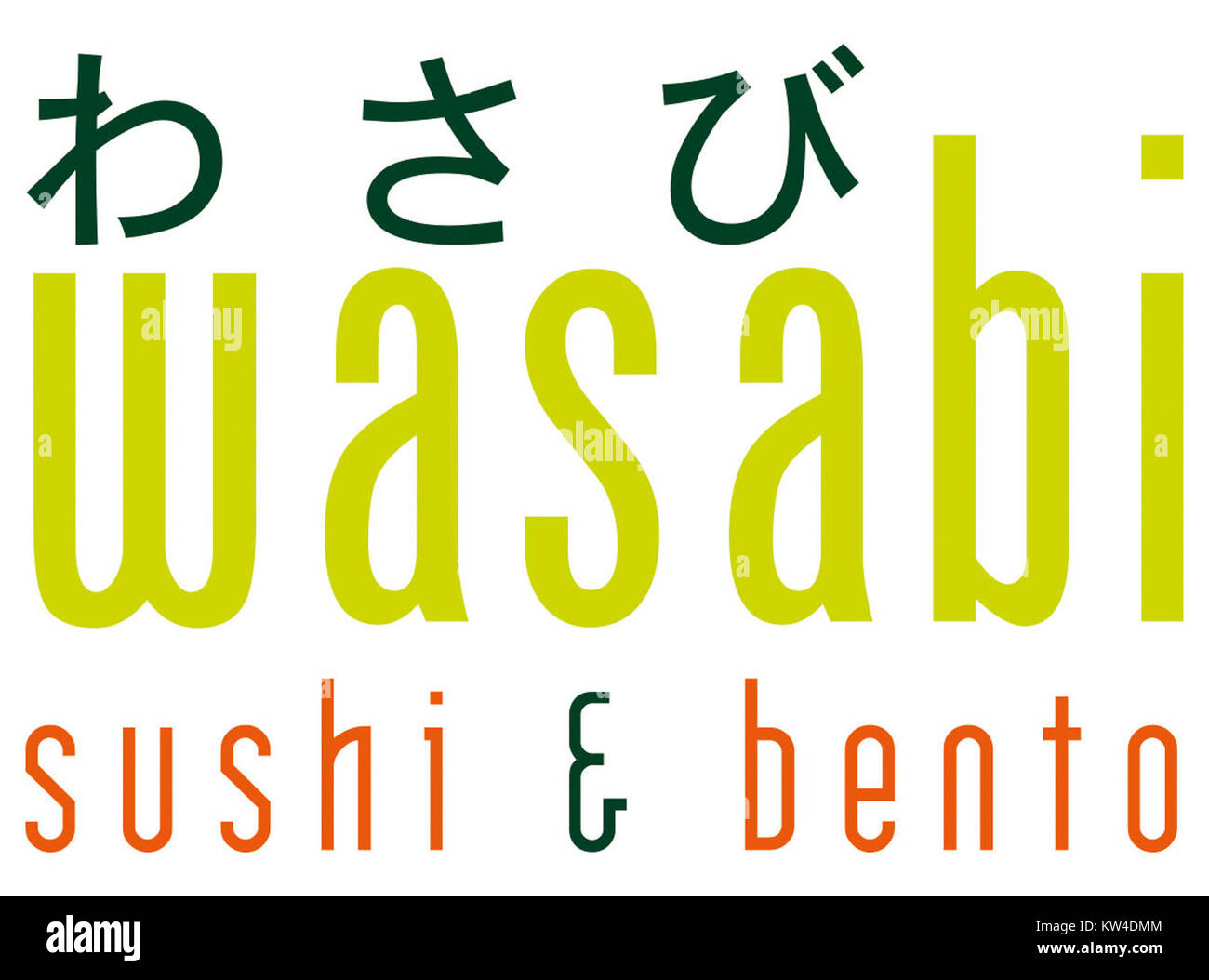 Wasabi ist ein scharfes Gewürz, das aus geriebenen Rhizomen der japanischen Pflanze Wasabia japonica hergestellt wird, die in der japanischen Küche häufig verwendet wird, insbesondere mit Sushi. Stockfoto
