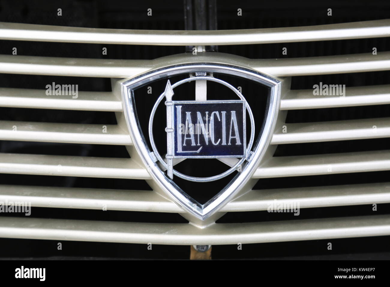 Berühmte italienische Marke lancia Motor Stockfoto