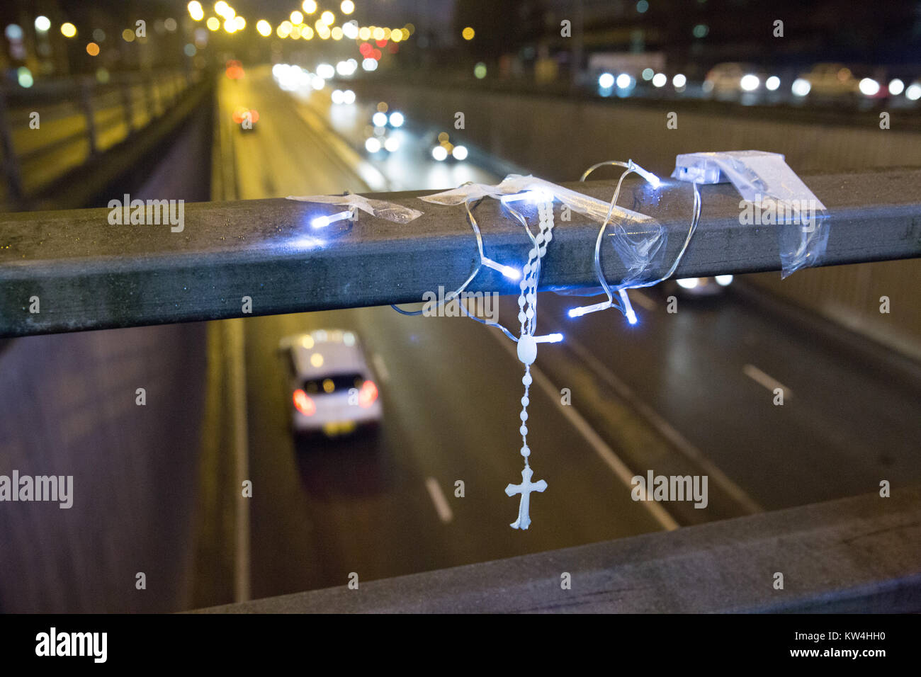 Sechs Menschen starben bei einem Verkehrsunfall in Lee Bank Unterführung an einem Sonntag Morgen. Die Straße wurde am nächsten Tag geöffnet Stockfoto