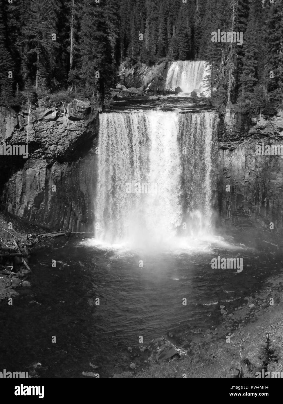 Kolonnade fällt auf die bechler River, Yellowstone National Park, Wyoming, September, 2012. Bild mit freundlicher Genehmigung von Diane Renkin/Yellowstone National Park. Stockfoto