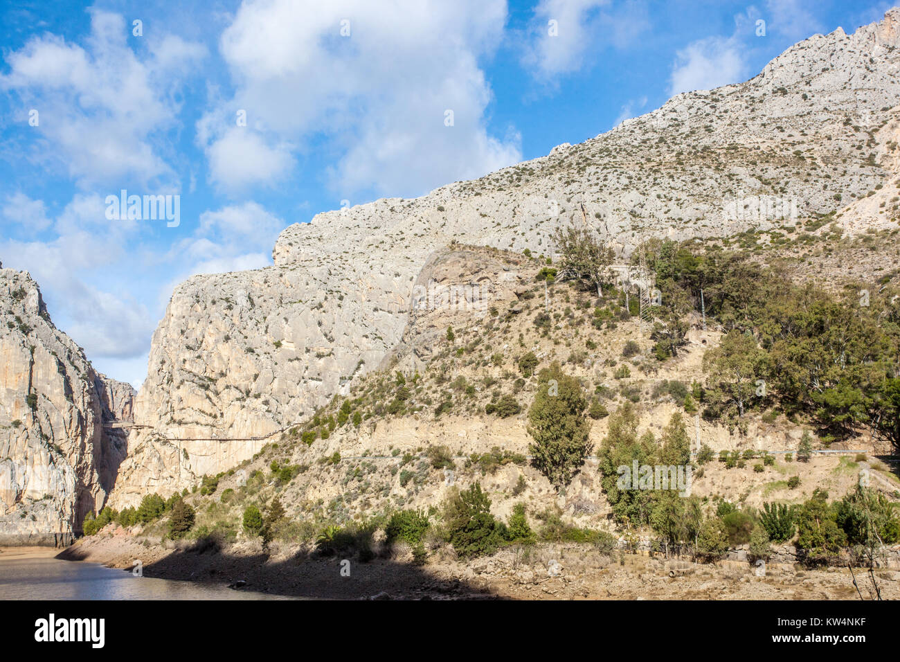 El Caminito del Rey oder King's wenig weg. El Chorro. Andalusien, Spanien Stockfoto