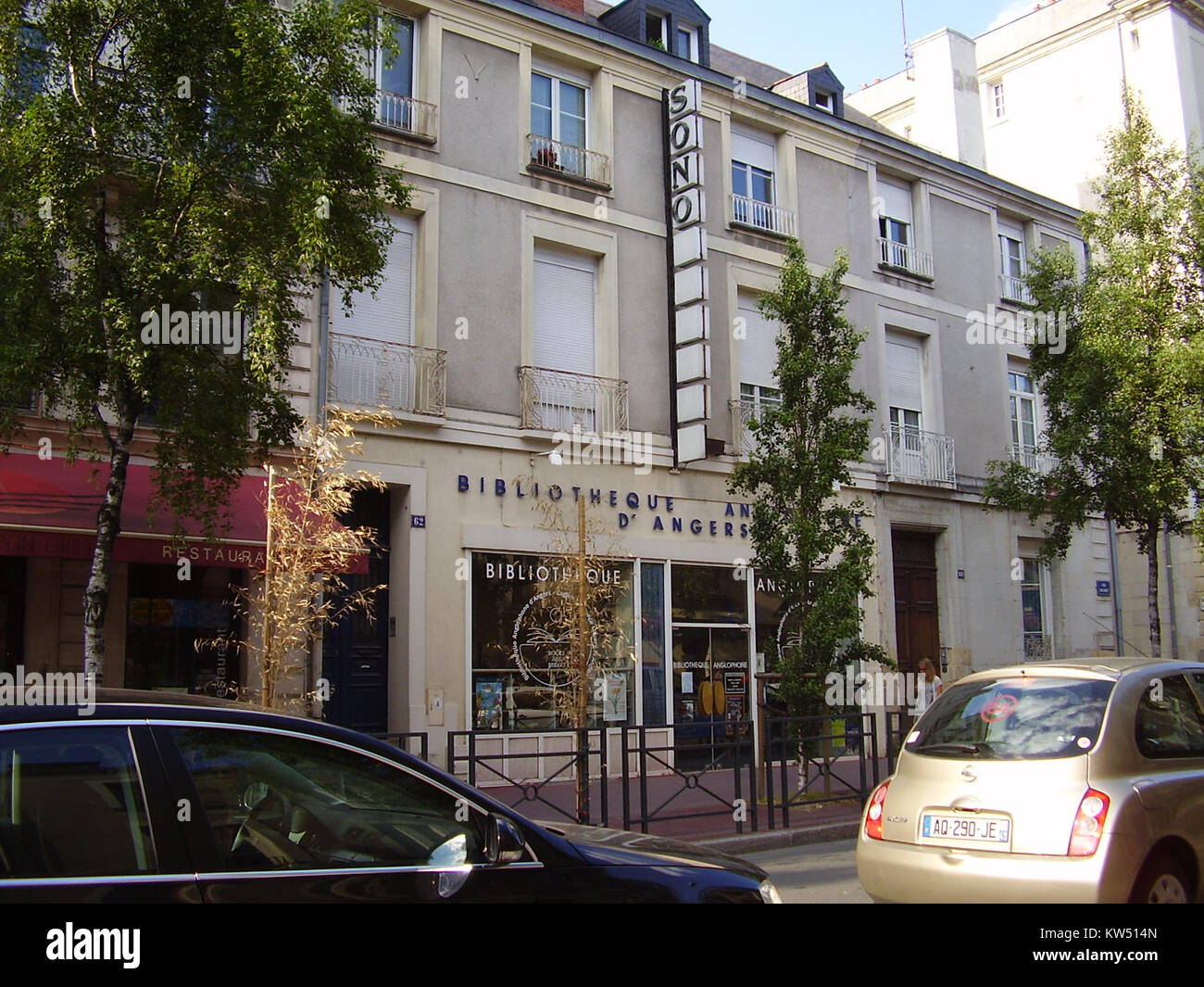 BibliothÃ¨que Anglaise d’Angers ist eine Bibliothek in Angers, Frankreich, die für ihre Sammlung englischsprachiger Bücher bekannt ist. Die Bibliothek dient als Ressource für englische Literatur, bietet eine breite Palette von Texten und unterstützt die Forschung in den Englischstudien. Stockfoto