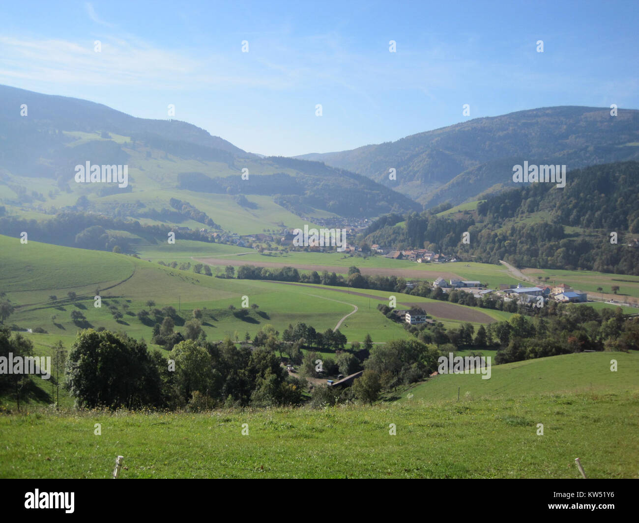 Blick in Oberried Stockfoto