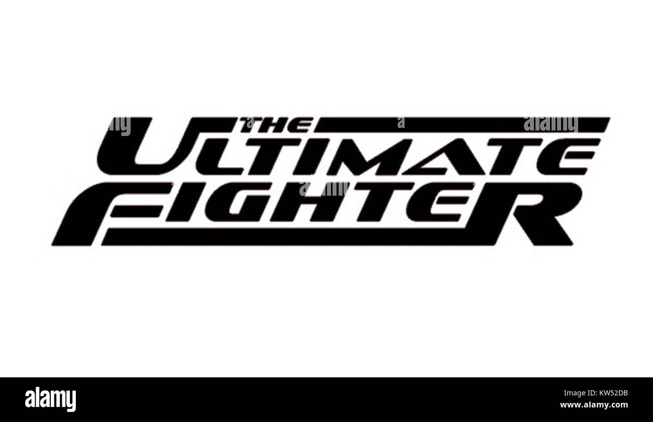 Das Ultimate Fighter Logo steht für das Branding der langjährigen MMA-Wettkampfserie (Mixed Martial Arts). Die Serie zeigt Kämpfer, die um einen Vertrag in der UFC wetteifern, wobei das Logo den intensiven Wettbewerb und die sportliche Geschicklichkeit in MMA symbolisiert. Stockfoto