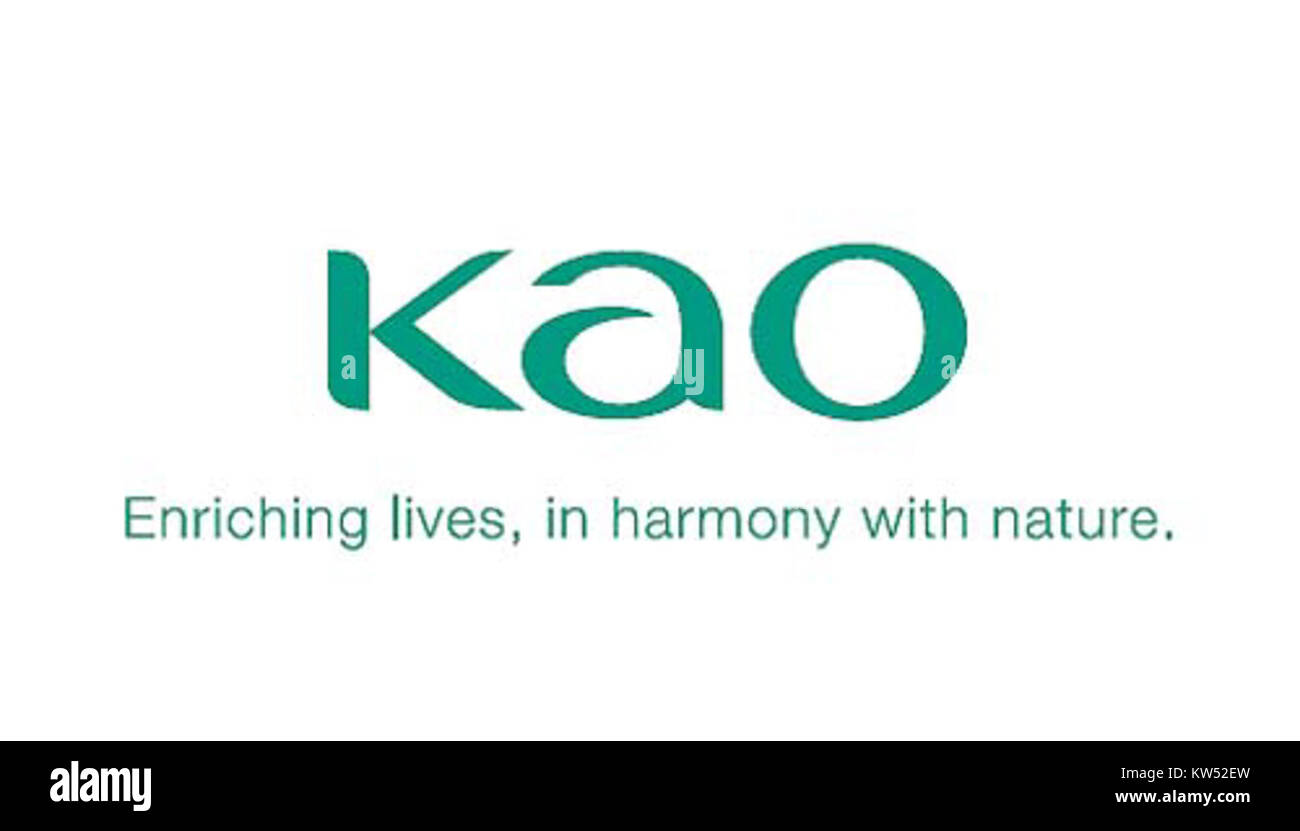 Die Kao Group ist ein multinationales Unternehmen, das sich auf die Entwicklung und Herstellung von Konsumgütern, einschließlich Körperpflegeprodukten, Kosmetika und Chemikalien, spezialisiert hat und auf dem globalen Markt präsent ist. Stockfoto