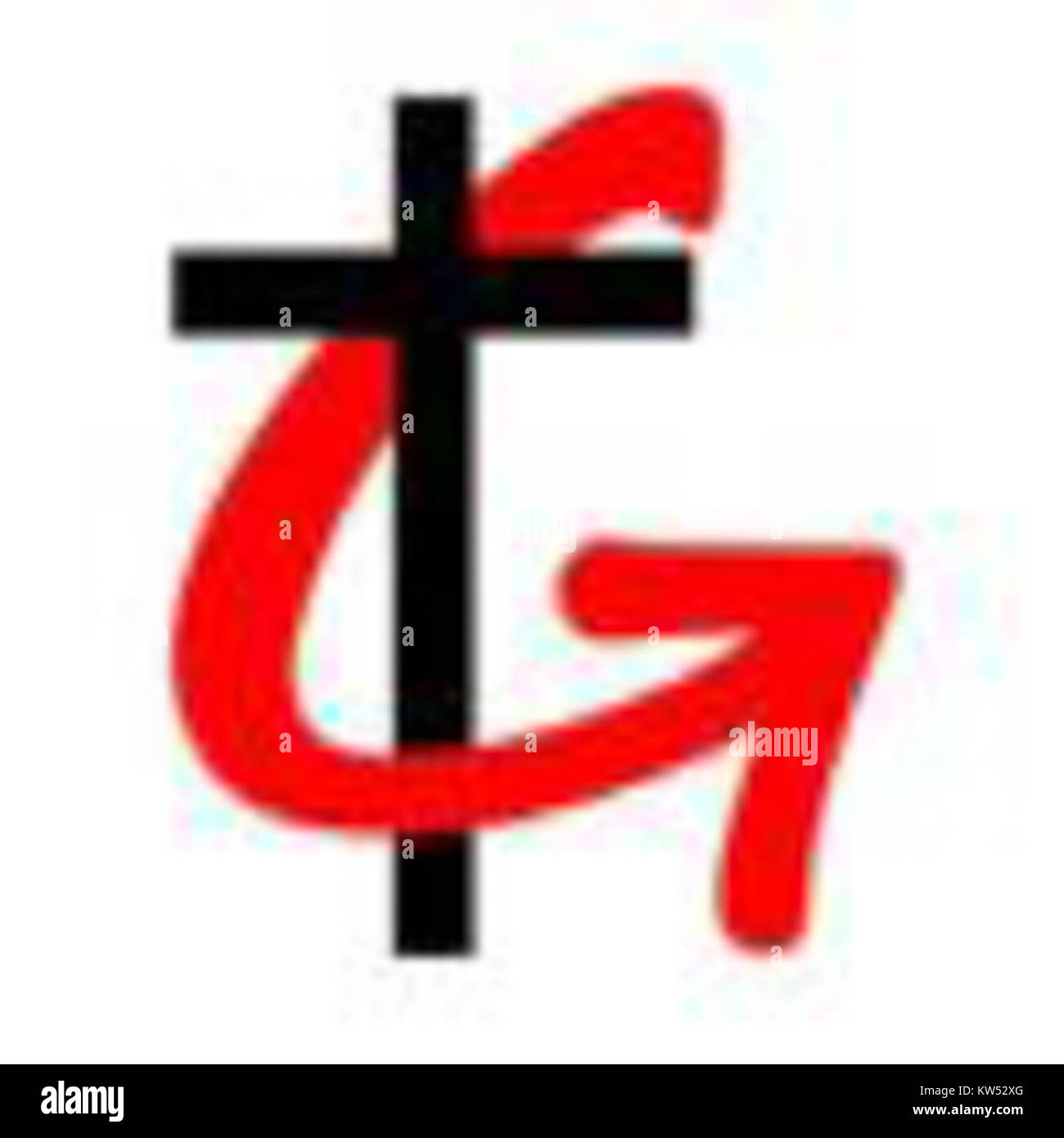 Das Progressive Primitive Baptist Logo repräsentiert eine religiöse Organisation, die für ihre baptistischen Wurzeln und fortschrittlichen Werte bekannt ist. Das Logo spiegelt seine Mission wider, sowohl spirituelle als auch gemeinschaftliche Bedürfnisse zu erfüllen. Stockfoto