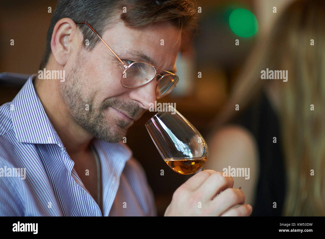 Wein und Cocktails Stockfoto