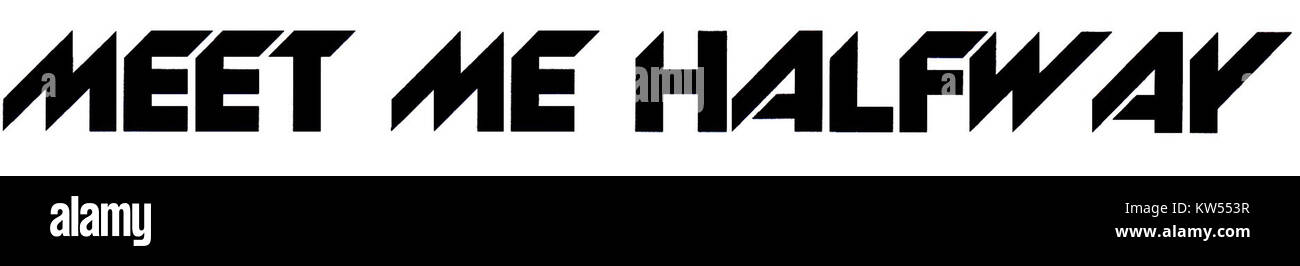 „Meet Me Halfway“ ist ein Satz, der Kompromisse oder einen Mittelweg in Verhandlungen, Beziehungen oder Vereinbarungen bedeutet. Sie legt die Bereitschaft nahe, andere in der Mitte zu treffen, um Differenzen zu lösen, wobei Zusammenarbeit, Verständnis und gegenseitige Einigung hervorgehoben werden. Stockfoto