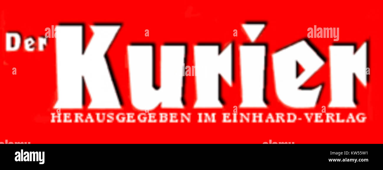 LogoKurier ist eine Publikation, die wahrscheinlich Neuigkeiten, Updates oder Berichte zu verschiedenen Themen enthält. Sie kann sich auf lokale, nationale oder internationale Angelegenheiten konzentrieren und den Lesern relevante und zeitnahe Informationen in einem prägnanten Format liefern. Stockfoto